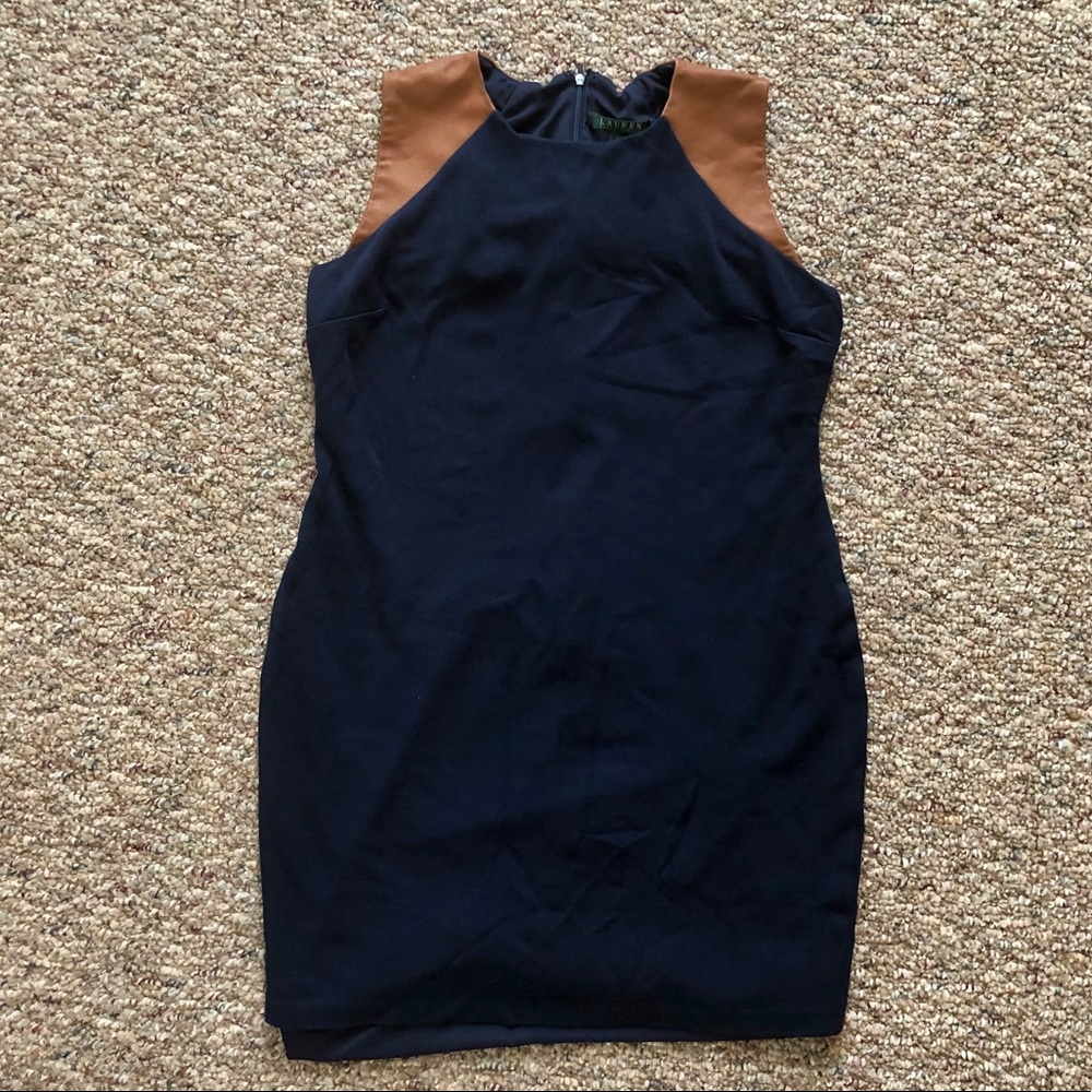 Lauren by Ralph Lauren Navy Blue Dress